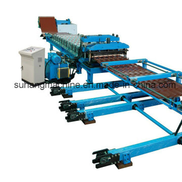 5.5kw Hydraulic 5 Ton Manual Decoiler Power Roof Panel Roll Forming Machine